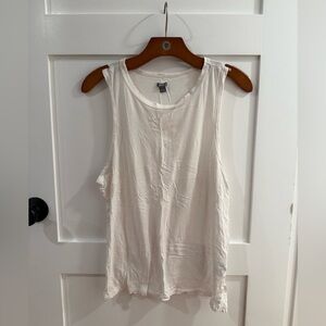 Aerie White Muscle Tank Top